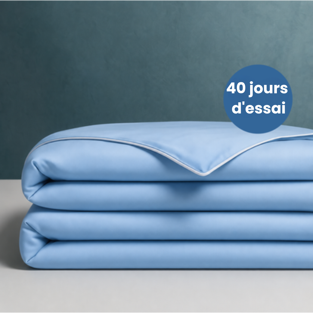 Velclea® – Couverture rafraîchissante qui vous garde au frais toute la nuit.
