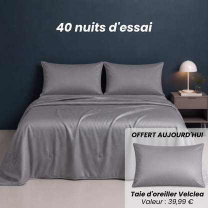 Velclea® – Couverture rafraîchissante qui vous garde au frais toute la nuit.